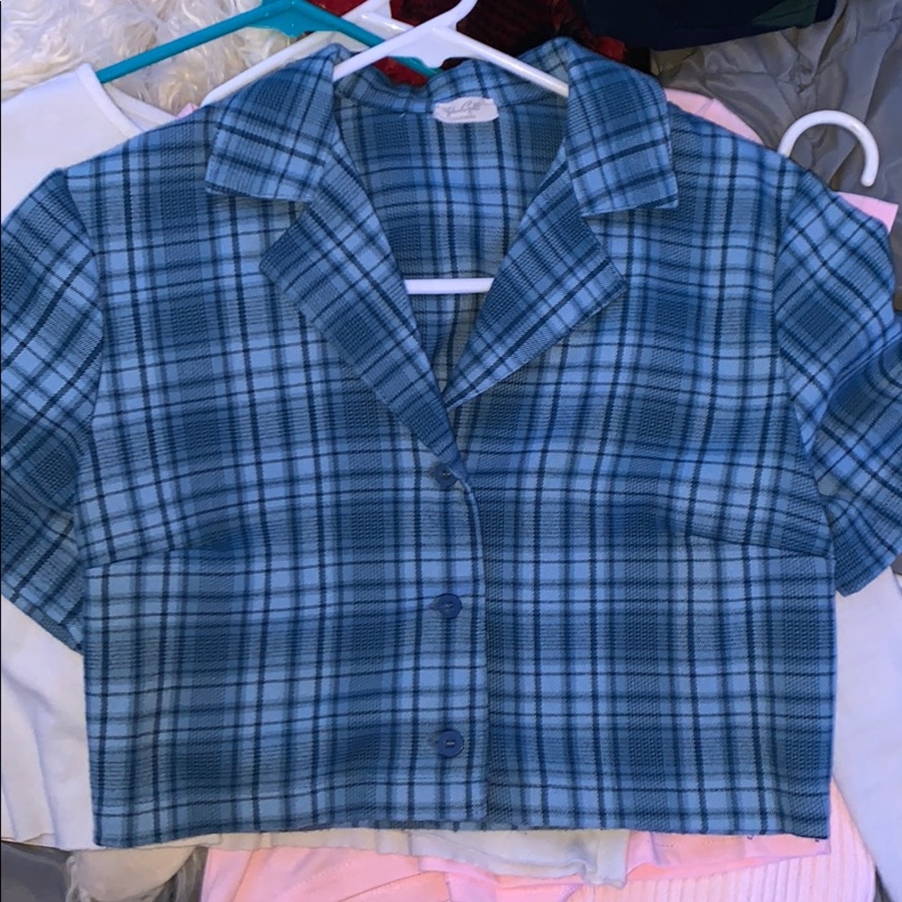 j galt blue shirt !